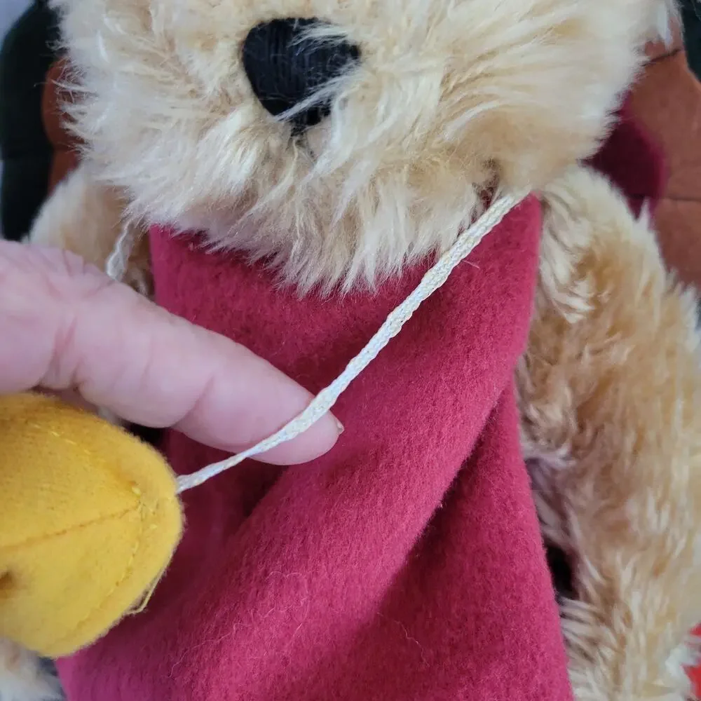 TERRY'S VILLAGE THANKSGIVING HOLIDAY TEDDY BEAR TURKEY‎ COSTUME LOT/2 PLUSH